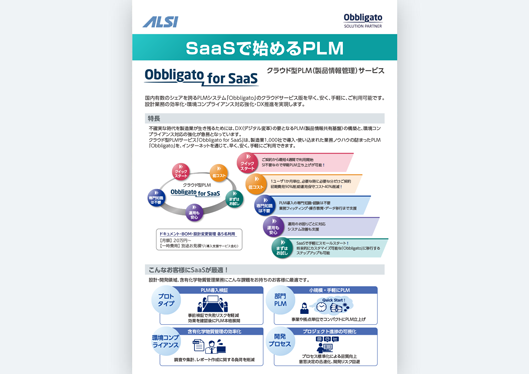 PLM（Obbligato for SaaS）導入・運用支援サービスのご紹介
