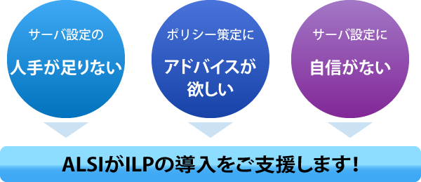 ALSIがILPの導入をご支援します！