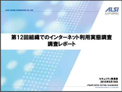 第12回企業のインターネット利用実態調査